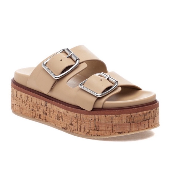 J/SLIDES Shoes - NWT J/SLIDES BELINDA Sand Leather Sandal